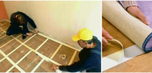 Как постелить ковролин на деревянный пол – проводим все работы своими руками