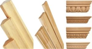 Размеры и стоимость деревянных потолочных плинтусов
