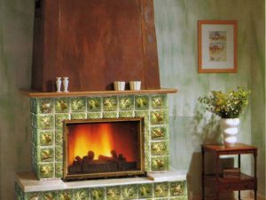 Огнеупорная плитка для печи – красивый декор для камина