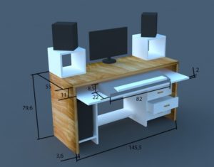 Как собрать компьютерный стол или комфорт сделанный своими руками