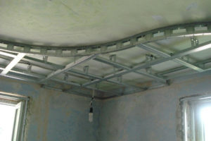 Монтаж подвесного двухуровневого потолка из гипсокартона своими руками