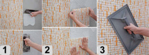 Как класть мозаичную плитку на стену правильно: технология укладки