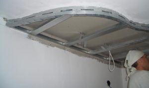 Двухуровневый потолок из гипсокартона своими руками с подсветкой