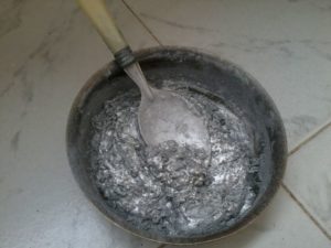 Краска серебрянка в порошке – как приготовить и нанести на изделие
