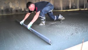 Технология укладки бетонного пола в гараже