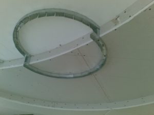 Фигурный и криволинейный подвесной потолок из гипсокартона
