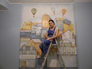 Роспись стен в квартире — мастер-класс для новичков
