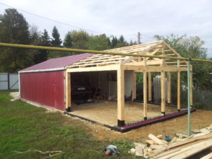 Каркасный гараж – строим своими руками