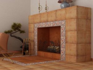 Огнеупорная плитка для печи – красивый декор для камина