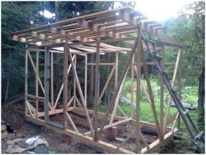 Как построить дровяник – стационарная и переносная конструкция своими руками