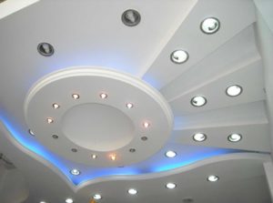 Виды и фото подвесных потолков из гипсокартона
