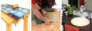 Столешница из керамической плитки – особенности изготовления своими руками