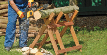 Козлы для распилки дров своими руками – приспособление для пилки бензопилой