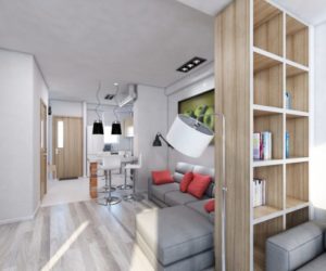 Функциональный дизайн однокомнатной квартиры – борьба за метры