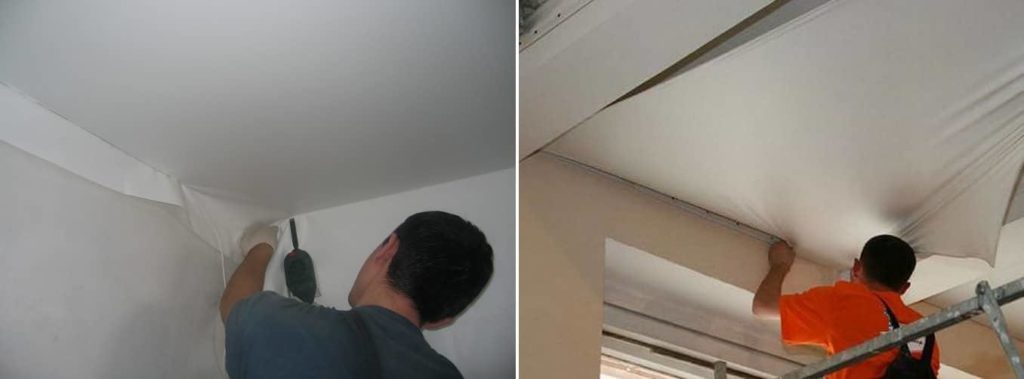 Как самостоятельно натянуть потолок – пошаговые инструкции