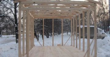 Каркасный гараж из дерева – надежная постройка своими руками