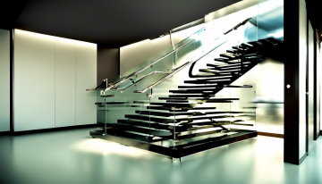 Стеклянные лестницы: элегантное сочетание стекла и металла