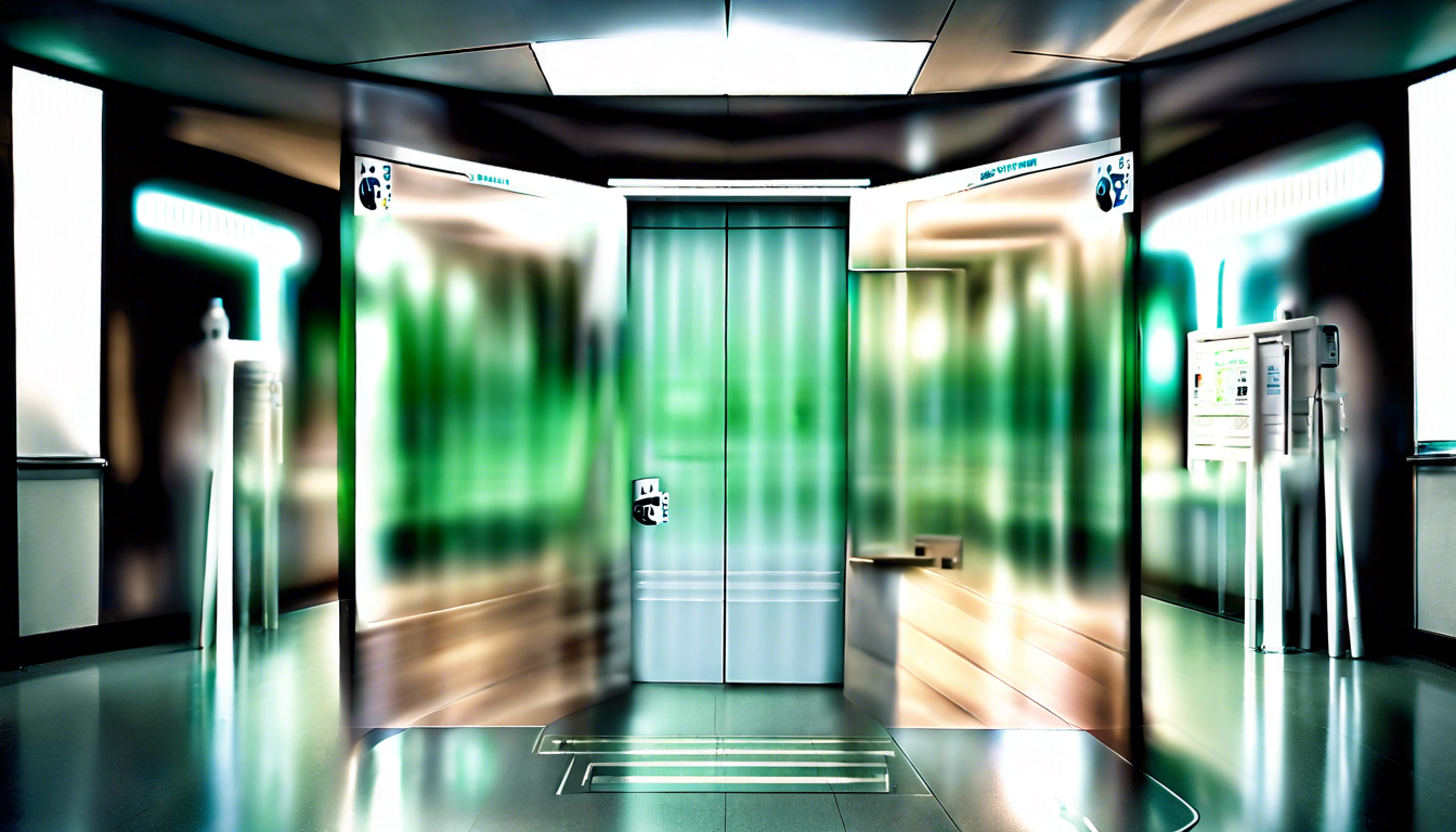 Медицинские двери для медицинских учреждений покрытые пластиком SPI