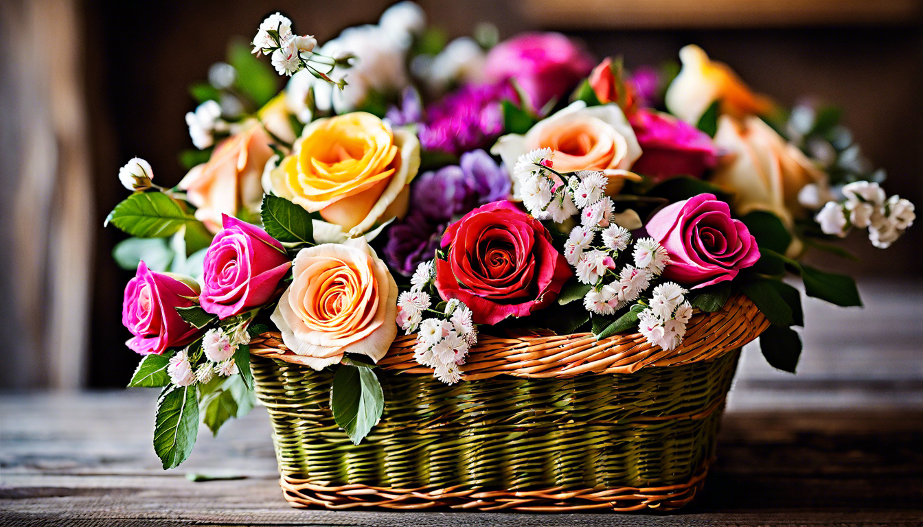Корзины из живых цветов: красота, которая оживляет ваш интерьер