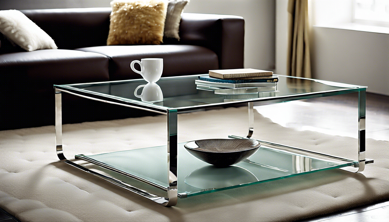 Стеклянные журнальные столики: элегантность и утонченность