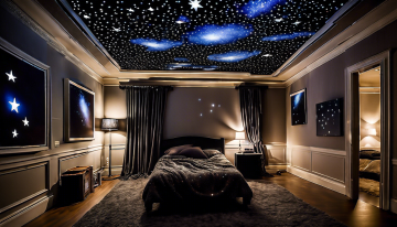 Потолок Звездное небо c установкой — Как превратить вашу комнату в звездное небо